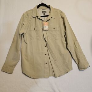 Riyal Robbins Outdoor Men's Beige Button-Up Shirt NWT